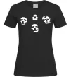 Жіноча футболка Queen faces Чорний фото