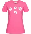 Жіноча футболка Queen faces Яскраво-рожевий фото