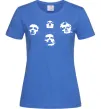 Жіноча футболка Queen faces Яскраво-синій фото