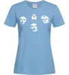 Жіноча футболка Queen faces Блакитний фото