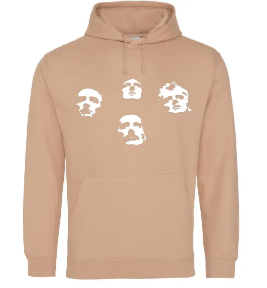 Женская толстовка (худи) Queen faces Песочный фото