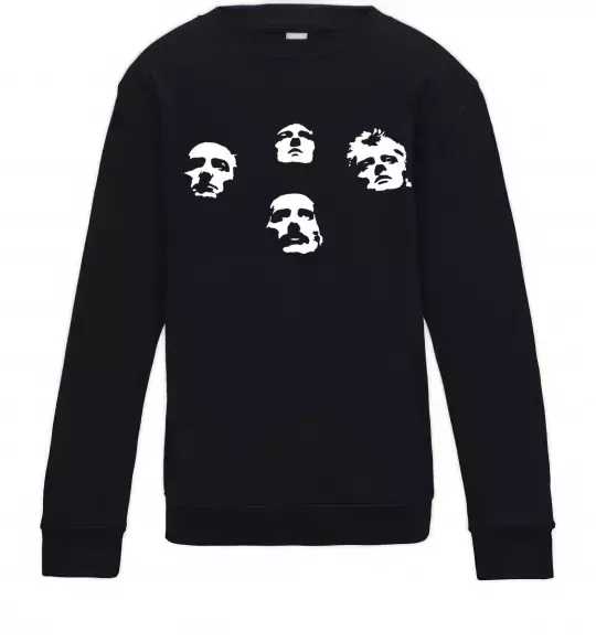 Детский Свитшот Queen faces Черный фото