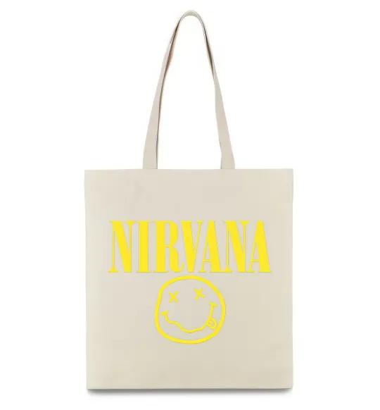 Эко-сумка Nirvana logo Бежевый фото