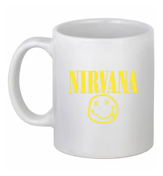 Чашка керамічна Nirvana logo Білий фото