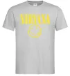 Мужская футболка Nirvana logo Серый фото