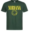 Мужская футболка Nirvana logo Темно-зеленый фото