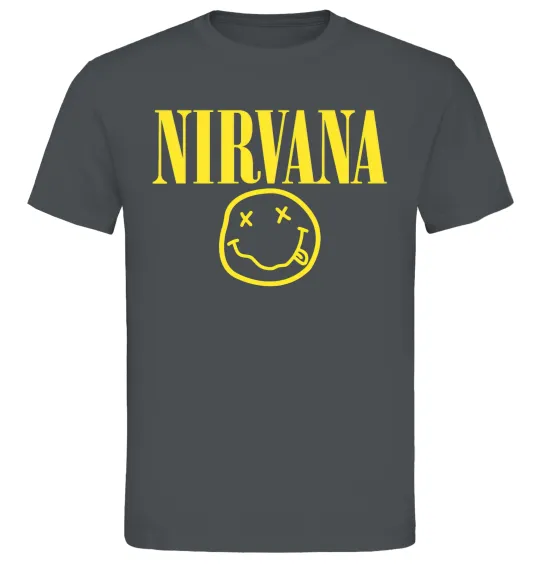 Мужская футболка Nirvana logo Графит фото