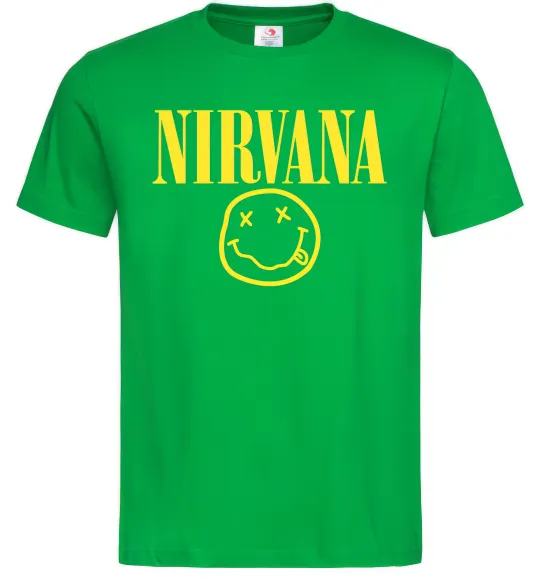 Мужская футболка Nirvana logo Зеленый фото