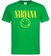 Мужская футболка Nirvana logo Зеленый фото