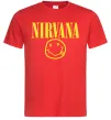 Мужская футболка Nirvana logo Красный фото