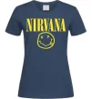 Женская футболка Nirvana logo Темно-синий Женская футболка Nirvana logo Темно-синий фото
