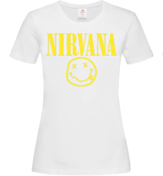 Женская футболка Nirvana logo Белый фото