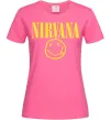 Женская футболка Nirvana logo Ярко-розовый Женская футболка Nirvana logo Ярко-розовый фото