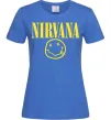 Женская футболка Nirvana logo Ярко-синий Женская футболка Nirvana logo Ярко-синий фото