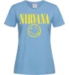 Женская футболка Nirvana logo Голубой Женская футболка Nirvana logo Голубой фото
