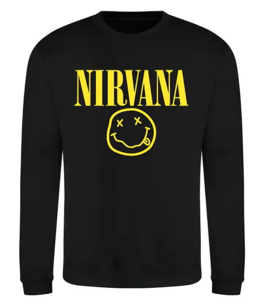 Свитшот Nirvana logo Черный фото