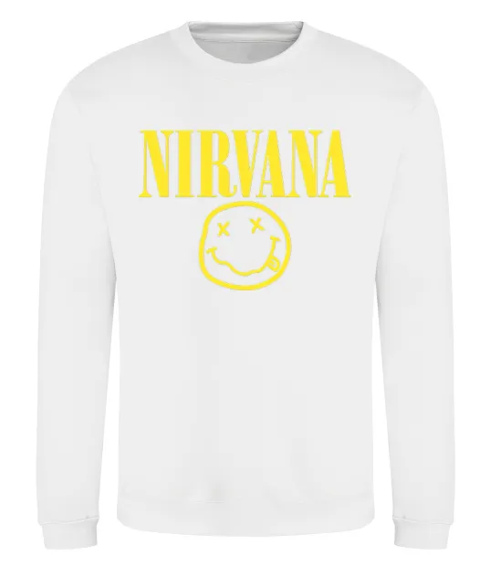 Свитшот Nirvana logo Белый фото