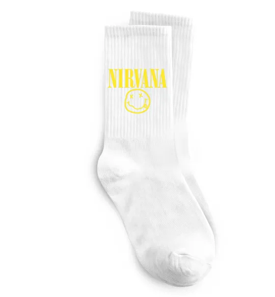 Шкарпетки Nirvana logo Білий фото