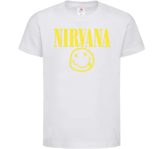 Детская футболка Nirvana logo Белый фото