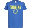 Детская футболка Nirvana logo Ярко-синий Детская футболка Nirvana logo Ярко-синий фото