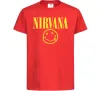 Детская футболка Nirvana logo Красный Детская футболка Nirvana logo Красный фото