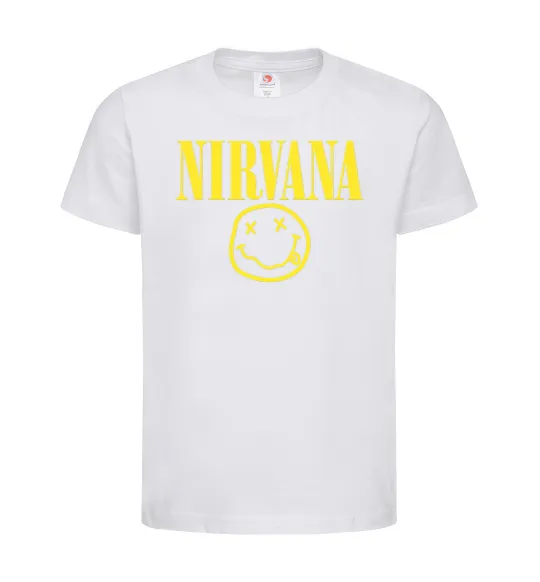 Детская футболка Nirvana logo Белый фото