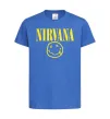 Детская футболка Nirvana logo Ярко-синий Детская футболка Nirvana logo Ярко-синий фото