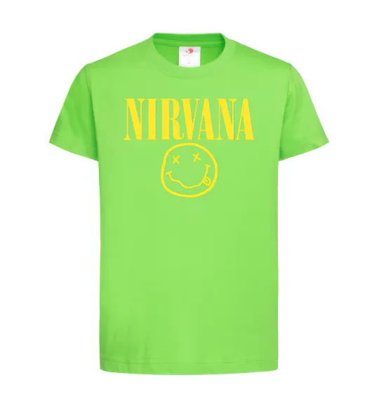 Детская футболка Nirvana logo Лаймовый фото