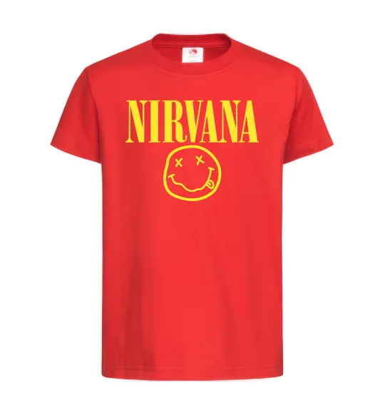 Детская футболка Nirvana logo Красный фото