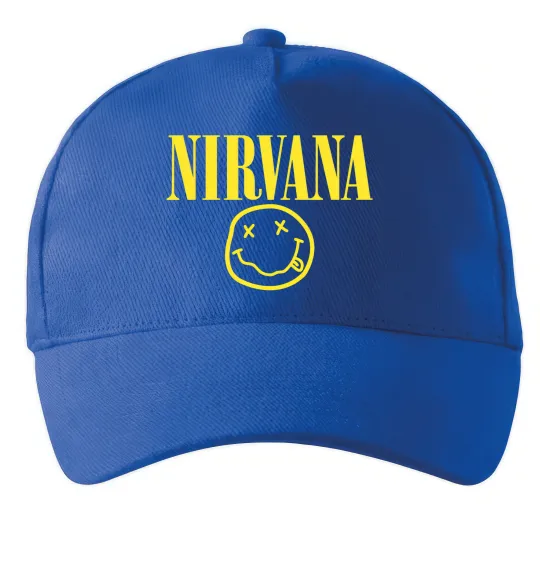 Кепка Nirvana logo Яскраво-синій фото