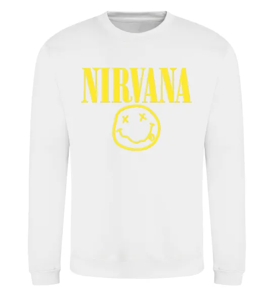 Свитшот Nirvana logo Белый фото