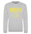 Свитшот Nirvana logo Серый меланж Свитшот Nirvana logo Серый меланж фото