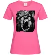 Женская футболка Nirvana band photo Ярко-розовый Женская футболка Nirvana band photo Ярко-розовый фото