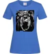 Женская футболка Nirvana band photo Ярко-синий Женская футболка Nirvana band photo Ярко-синий фото