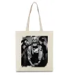 Еко-сумка Nirvana band photo Бежевий фото