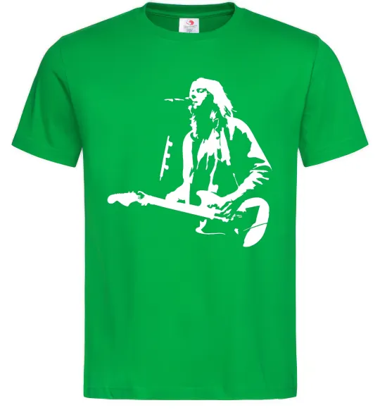 Чоловіча футболка Kurt Cobain guitar Зелений фото