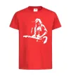 Детская футболка Kurt Cobain guitar Красный Детская футболка Kurt Cobain guitar Красный фото