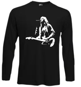 Лонгслів Kurt Cobain guitar Чорний фото