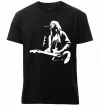 Мужская премиум футболка Kurt Cobain guitar Черный Мужская премиум футболка Kurt Cobain guitar Черный фото
