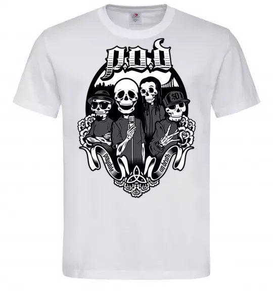 Чоловіча футболка POD skeletons Білий фото