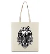 Эко-сумка POD skeletons Бежевый Эко-сумка POD skeletons Бежевый фото