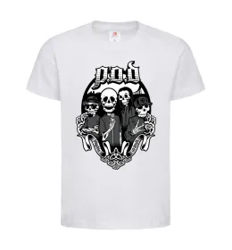 Детская футболка POD skeletons Белый фото