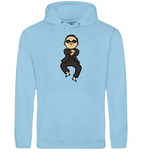 Жіноча толстовка (худі) Gangnam Psy Блакитний фото