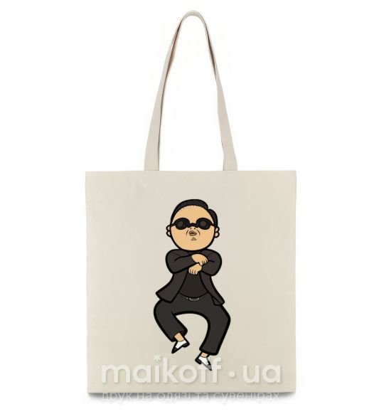 Эко-сумка Gangnam Psy Бежевый фото
