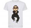 Дитяча футболка Gangnam Psy Білий фото