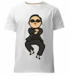 Мужская премиум футболка Gangnam Psy Белый фото