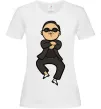 Женская футболка Gangnam Psy Белый Женская футболка Gangnam Psy Белый фото