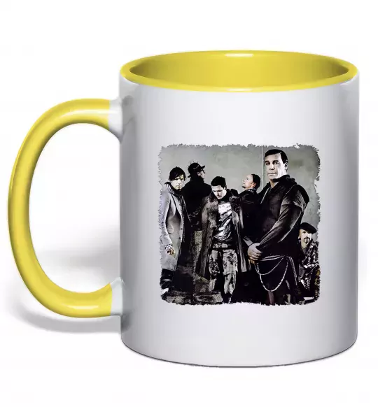 Чашка з кольоровою ручкою Rummstein group Сонячно жовтий фото