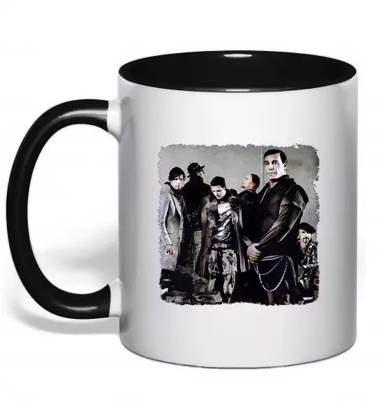 Чашка з кольоровою ручкою Rummstein group Чорний фото