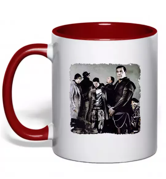 Чашка з кольоровою ручкою Rummstein group Червоний фото